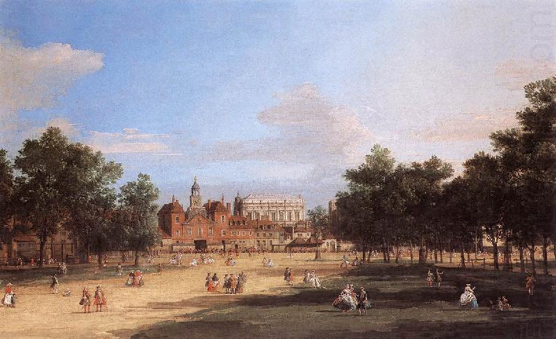 London: the Old Horse Guards and Banqueting Hall, from St James s Park  cdc, Charles Blechen